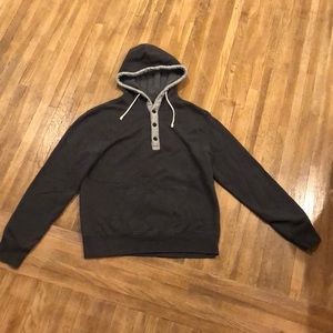 J.Crew gray button up hoodie
